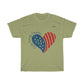 Faith, Family, Freedom Heart Patriotic T-shirt - Military Republic