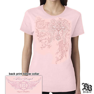Fire Angel Pink Elite Breed Firefighters T Shirt-Military Republic