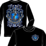 Fire Rescue Firefighter Long Sleeve Shirt-Military Republic
