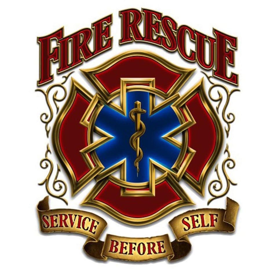 Fire Rescue Service Before Self Decal-Military Republic