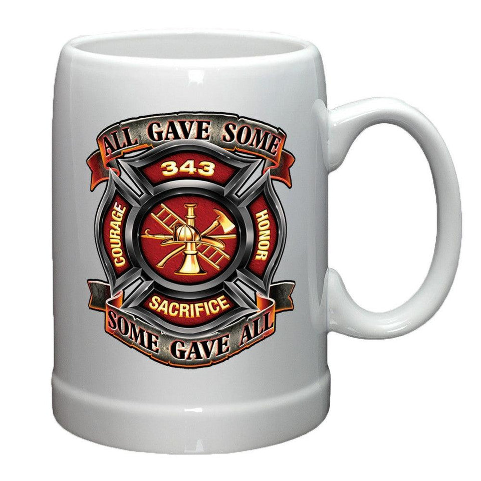 Firefighter 343 All Gave Some Stoneware Mug Set-Military Republic