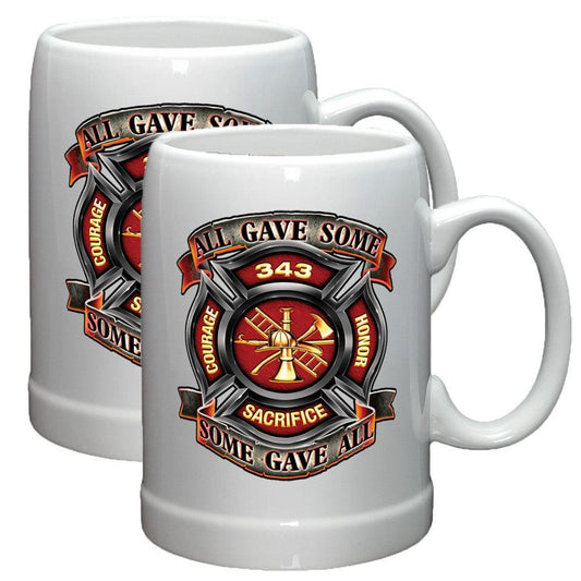 Firefighter 343 All Gave Some Stoneware Mug Set-Military Republic