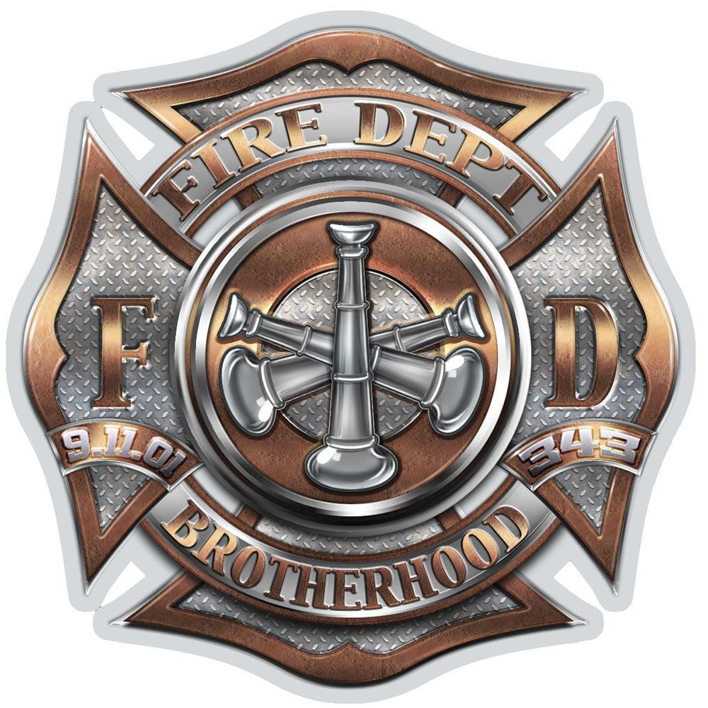 Firefighter Bugle Ranking 3 Decal-Military Republic