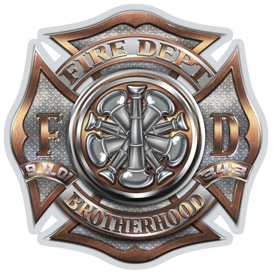 Firefighter Bugle Ranking 5 Decal-Military Republic