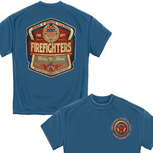 Firefighter Denim Fade T Shirt-Military Republic