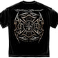 Firefighter Elite Breed Black Silver Foil T Shirt-Military Republic