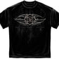 Firefighter Elite Breed Black Silver Foil T Shirt-Military Republic