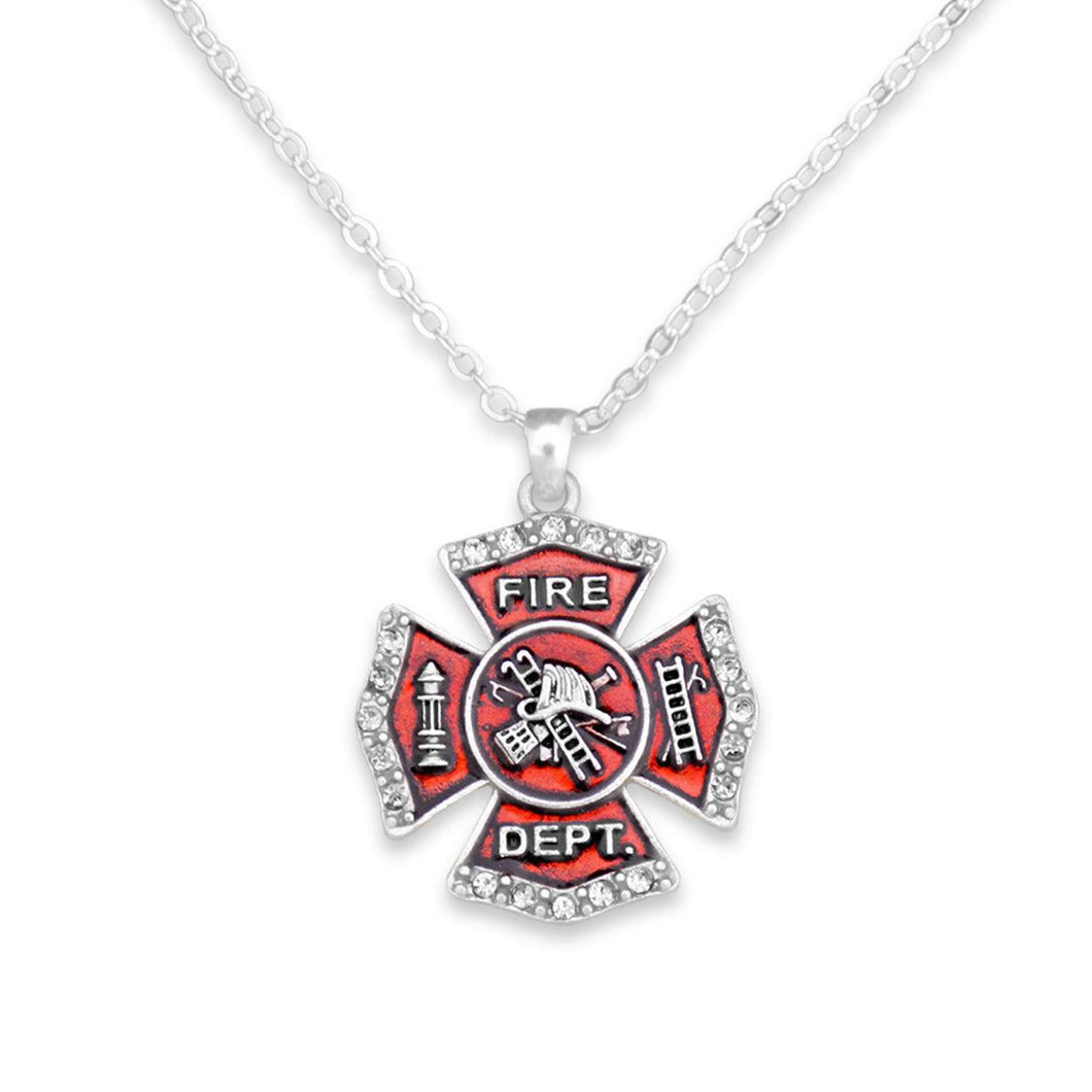 Firefighter Badge Toggle Necklace - Military Republic