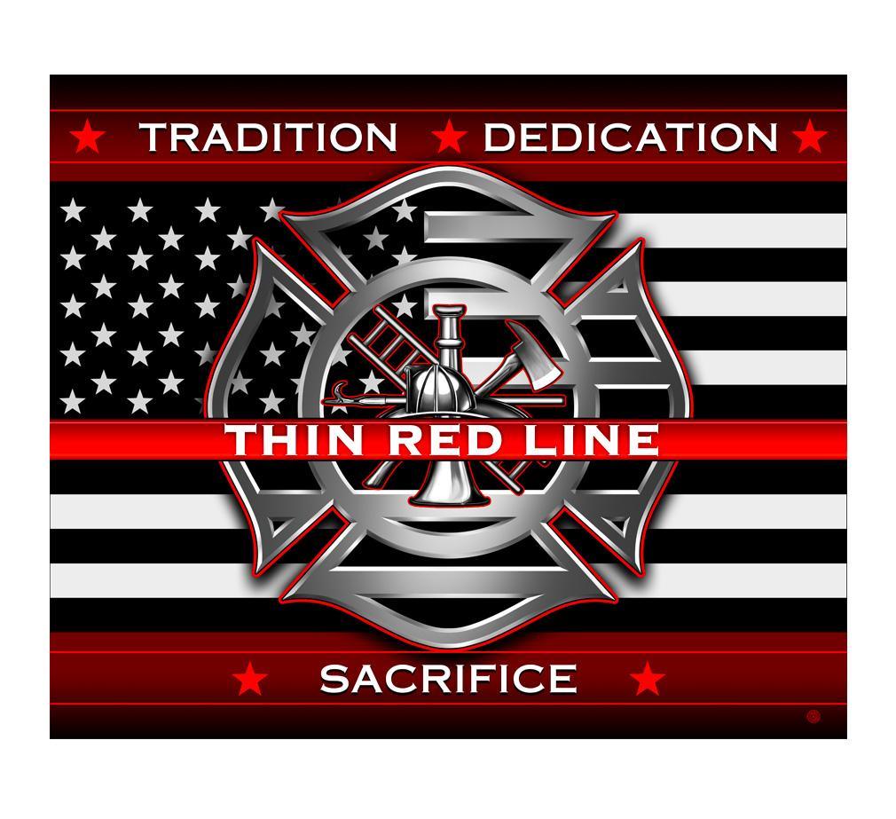 Firefighter Thin Red Line Blanket – Military Republic