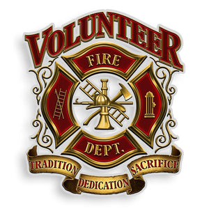 Firefighter Volunteer Decal-Military Republic