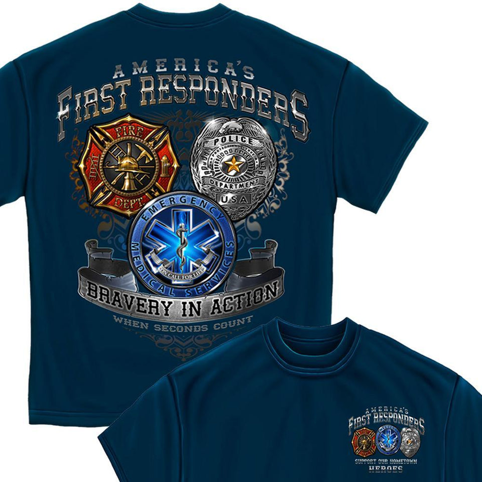 First Responder T Shirt-Military Republic