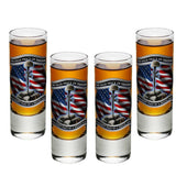 Freedom Is Never Free Shot Glasses-Military Republic
