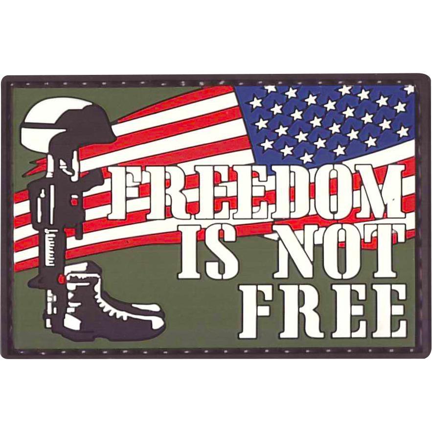 Freedom Is Not Free PVC  Patch - Military Republic