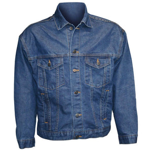 U.S. Marine Design Embossed Logo on Denim Jacket - Military Republic