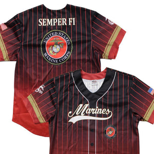 Full sublimation U.S. Marines Baseball Jersey - Military Republic