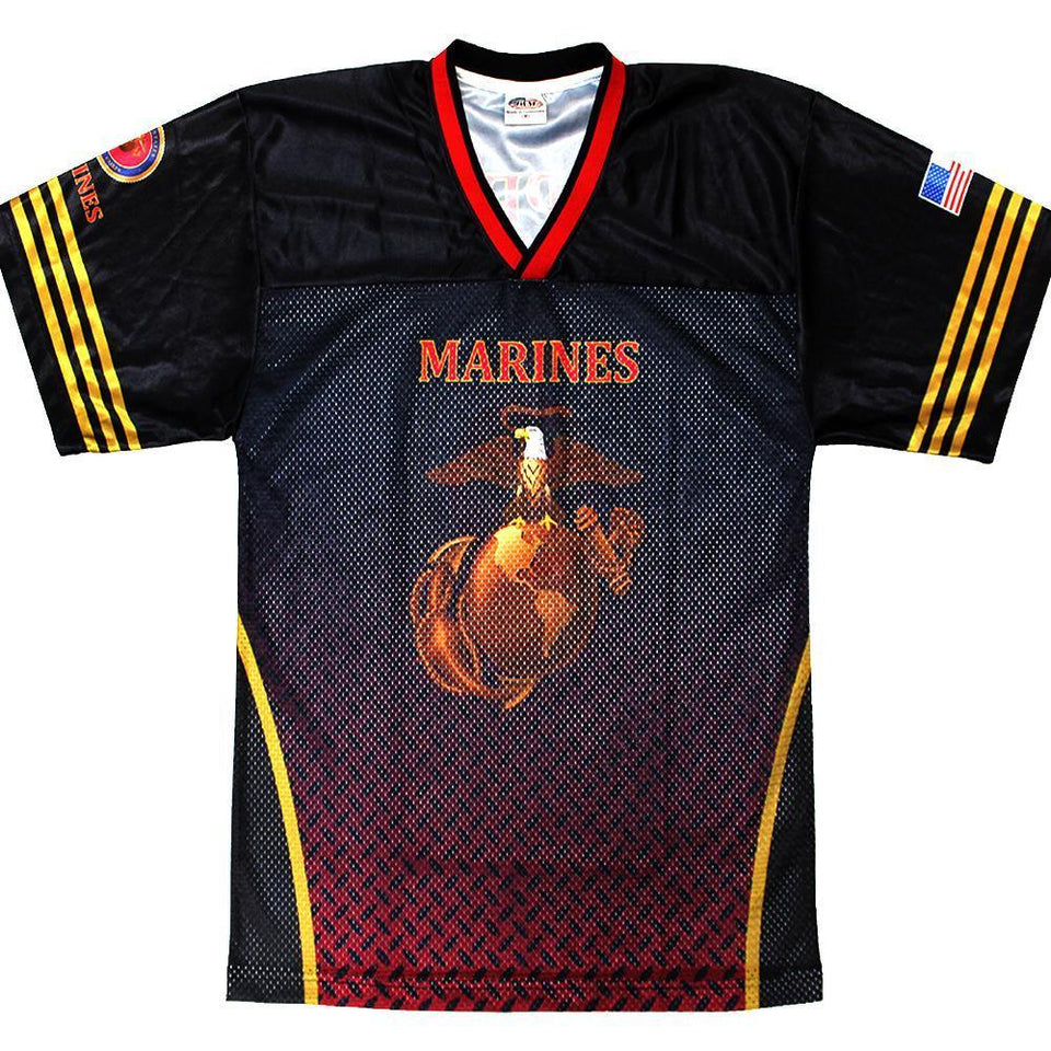 Full-Sublimation Marines Football Jersey-Military Republic