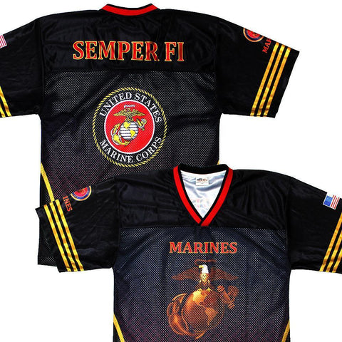 Full-Sublimation Marines Football Jersey-Military Republic
