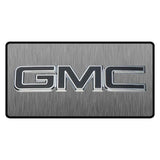 GMC Navy Blue Logo 3D Look Flat Photo License Plate - Military Republic