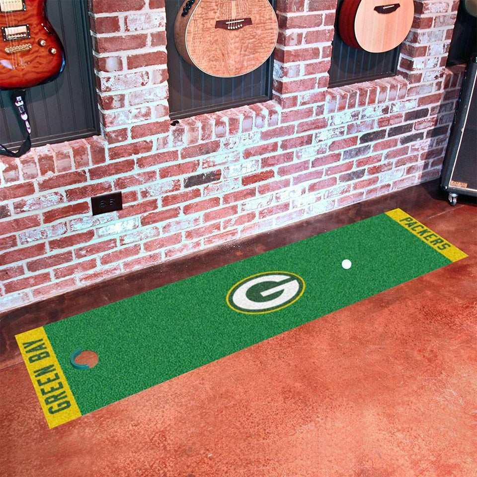 Green Bay Packers Golf Putting Green Runner-Military Republic