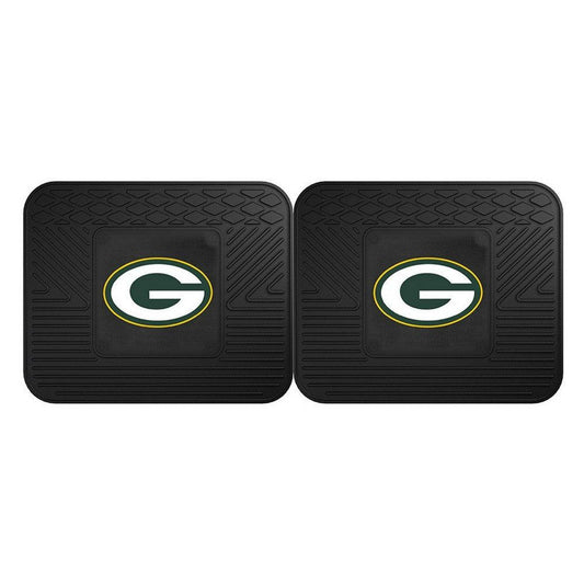 Green Bay Packers Heavy Duty Vinyl Rear Car Mats-Military Republic