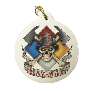 Haz Mat Firefighter Christmas Ornament-Military Republic