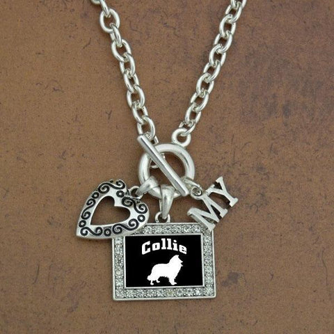 Heart my Collie Dog Necklace - Military Republic