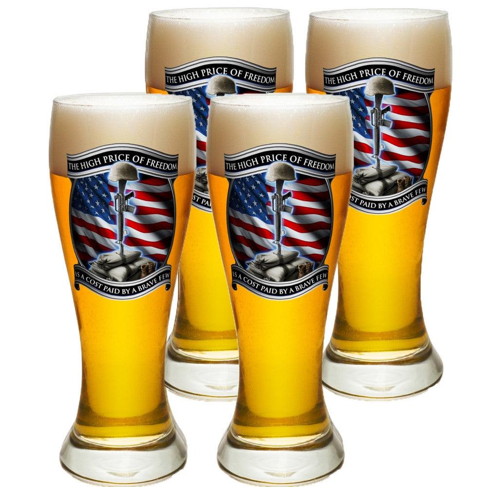 High Price Of Freedom Pilsner Glass Set-Military Republic