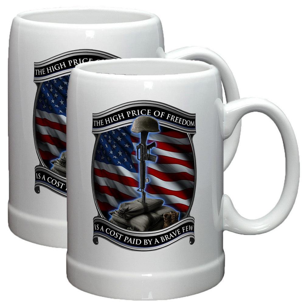 High Price Of Freedom Stoneware Mug Set-Military Republic