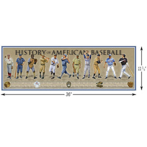 History of the American Baseball - Poster - Military Republic