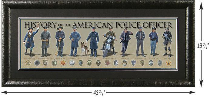 History of the Police Officer - Framed Poster-Military Republic