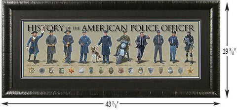 History of the Police Officer - Framed Poster-Military Republic