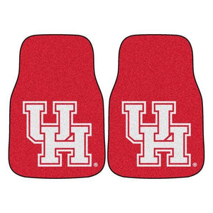 University of Houston 2Pk Carpet Car Mat Set - Red - Military Republic