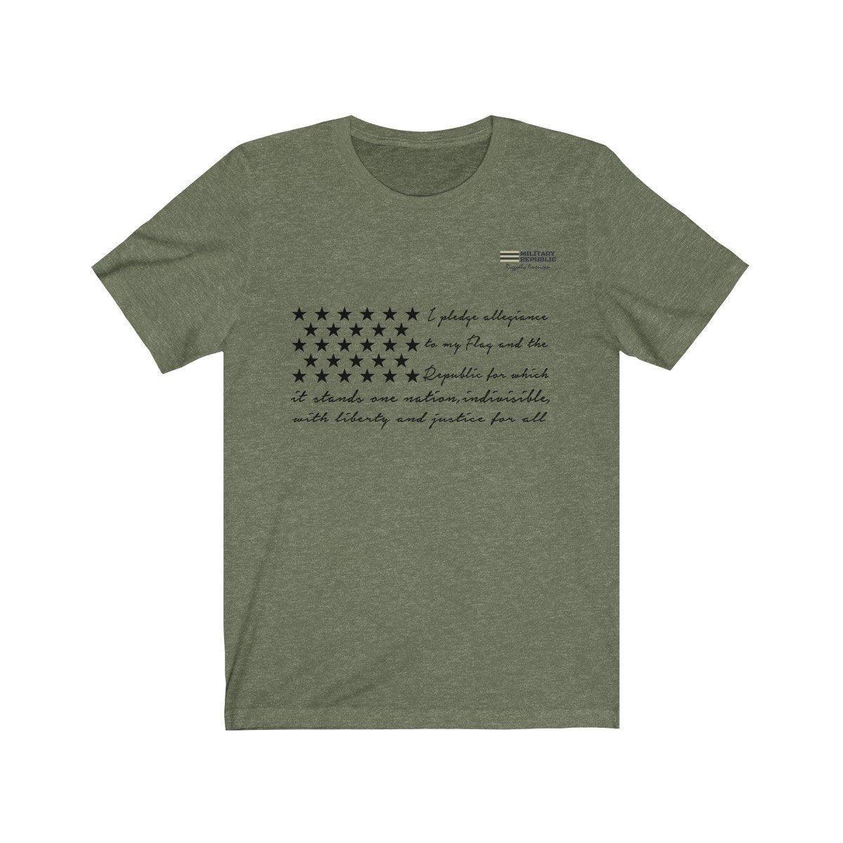 I Pledge Allegiance Unisex Short Sleeve T-shirt - Military Republic