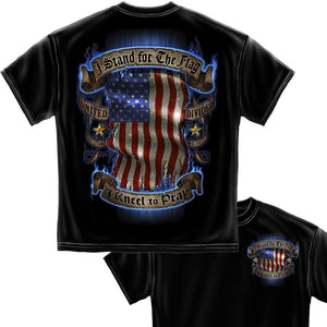 I Stand For The Flag - Kneel to Pray T Shirt-Military Republic