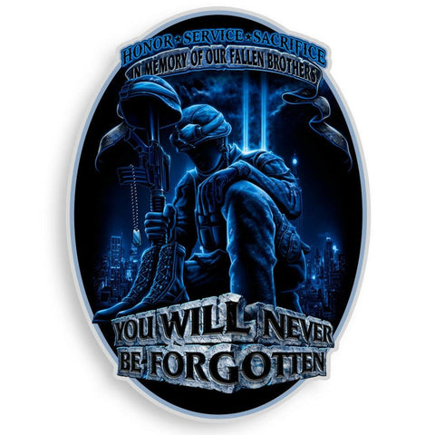 In Memory Of Our Fallen Brothers Decal-Military Republic