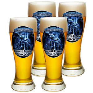 In Memory Of Our Fallen Brothers Pilsner Glasses Set-Military Republic