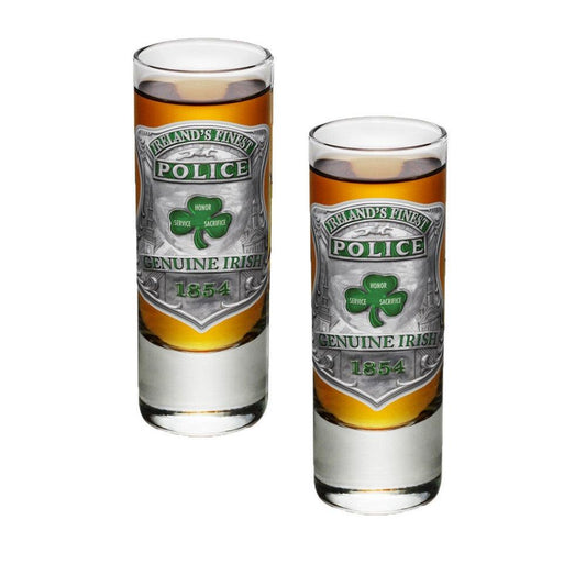 Ireland's Finest Police Shot Glasses-Military Republic