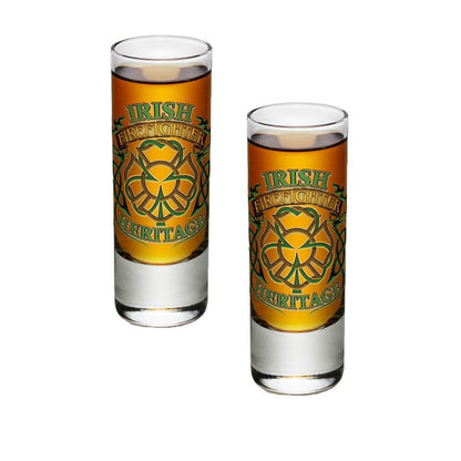 Irish Firefighter Heritage Shot Glasses-Military Republic