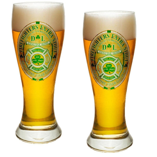 Irish Firefighter Pilsner Glass Set-Military Republic