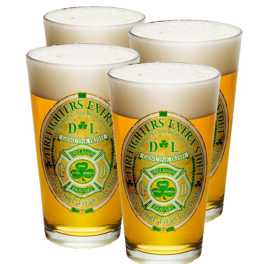 Irish Firefighter Pint Glasses-Military Republic