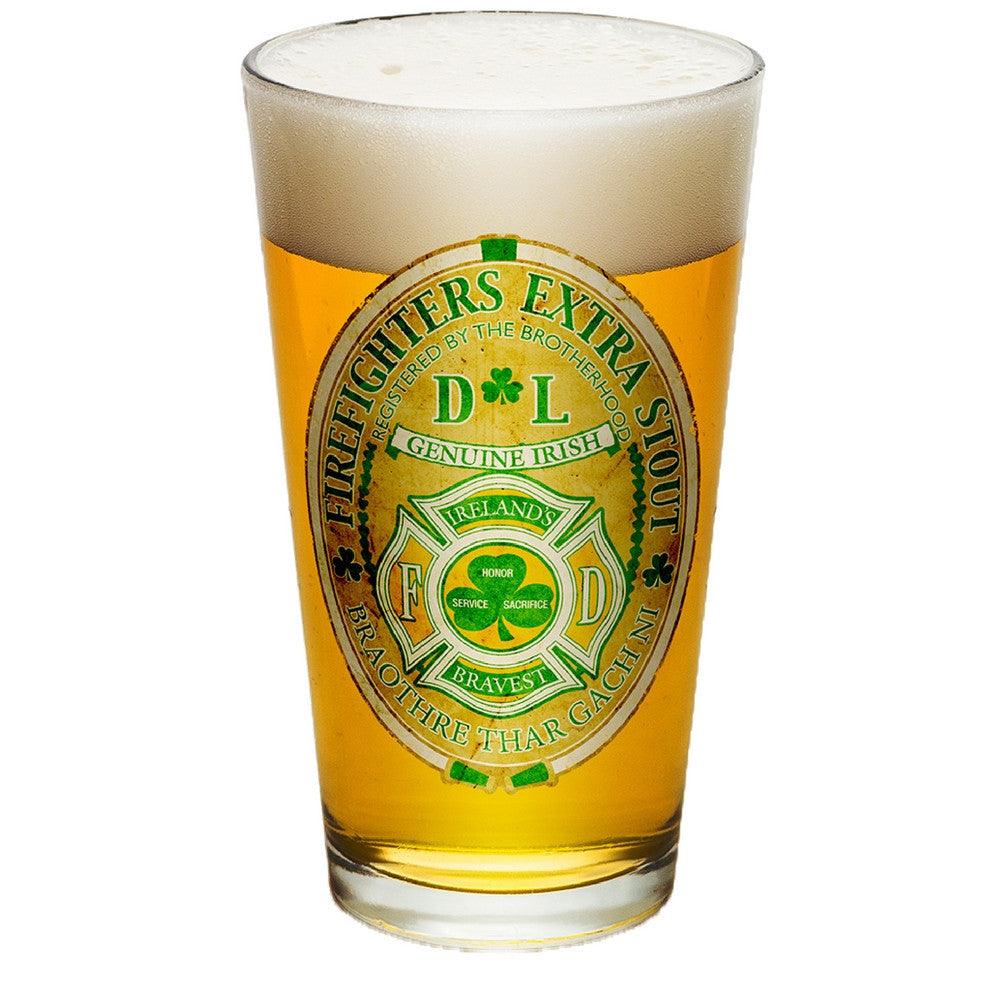 Irish Firefighter Pint Glasses-Military Republic