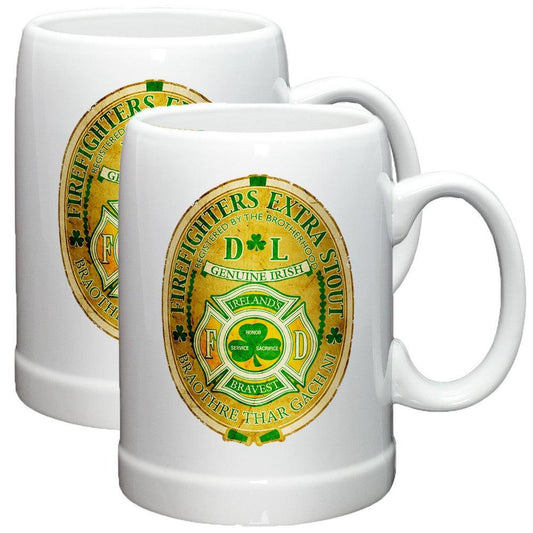 Irish Firefighter Stoneware Mug Set-Military Republic