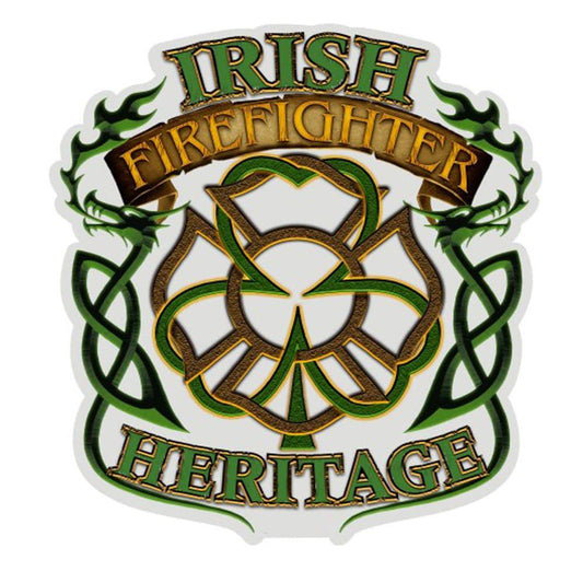 Irish Heritage Firefighter Decal-Military Republic