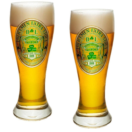 Irish Police Pilsner Glass Set-Military Republic