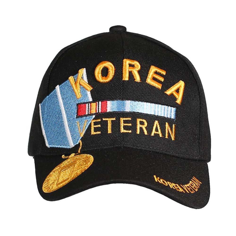 Korea Veteran Medal Hat (Black)-Military Republic