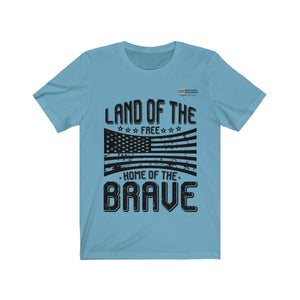 Land of the Free Home of the Brave Unisex T-shirt - Military Republic