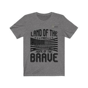 Land of the Free Home of the Brave Unisex T-shirt - Military Republic