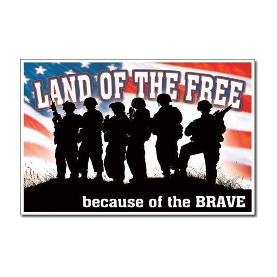 Land of the Free Tin Sign-Military Republic