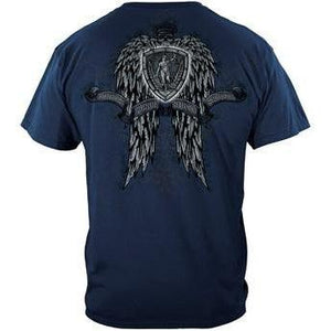 Law Enforcement Skull Wings T-shirt - Military Republic