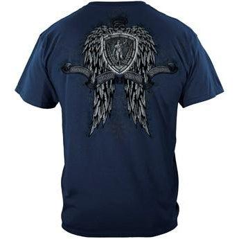 Law Enforcement Skull Wings T-shirt - Military Republic